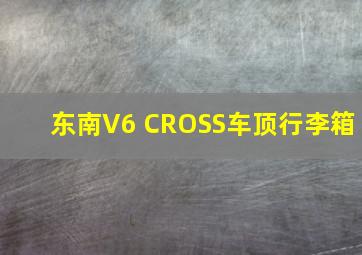 东南V6 CROSS车顶行李箱